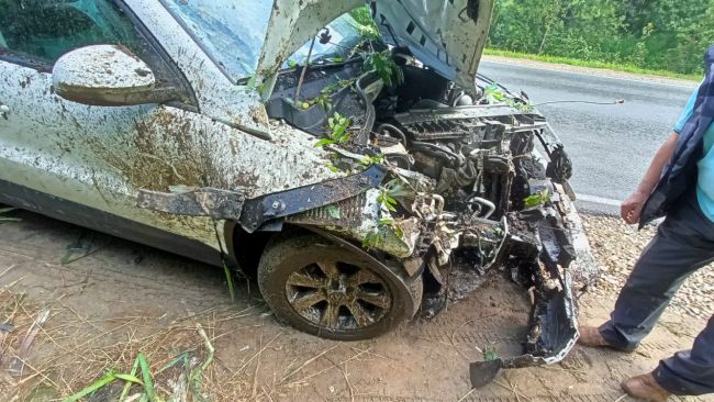 Тройное ДТП на автодороге Ухта – Сосногорск